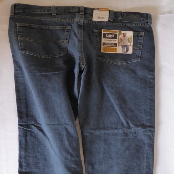 LEE JEANS MENS 36 x 34 REGULAR FIT STRAIGHT LEG QUARTZ STONE (NEW WITH TAGS) - Picture 4 of 7